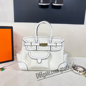 Designer-Leinentasche, modische Einkaufstasche, großes Fassungsvermögen, Frachthandtaschen, weiß, braun, individuell, Platin, alle manuellen Taschen, abnehmbarer Schultergurt, Damentasche, Borsa