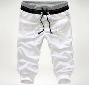 Calças masculinas nova marca esporte ao ar livre men039s verão corredores basquete esportes calças perna algodão elástico harem homens capris