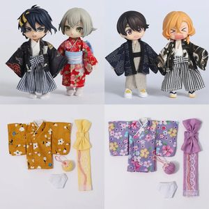 Bambole Obitsu 11 kimono Vestiti Accessori per bambole Bjd Costume nazionale Abbigliamento giapponese per Ob11 Ymy Ddf Gsc Body9 112 231024