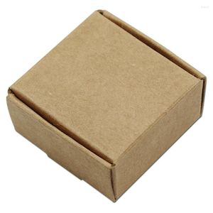 Opakowanie prezentów 5.5 2,5 cm Kraft Paper White Party Box Pakiet Wedding Pakiet Candy Chocolate Biżuter