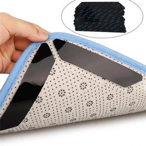 Bath Mats 8pcs Carpet Non-slip Sticker Self-Adhesive Anti Skid Grip Tape Reusable Floor Mat Fixed Right-angle L-shape