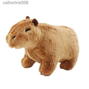 Andra leksaker 18 cm simulering capybara fyllda djur plysch leksak fluffy capybara docka mjuk leksak barn födelsedag jul gåva leksak hem rum dekorl231024