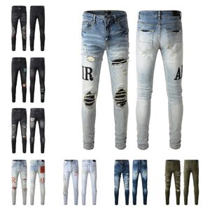 Desjeans mens designer jeans de alta qualidade moda mens jeans estilo legal designer de luxo denim calça angustiado rasgado motociclista preto azul jean slim fit motocicleta28-40