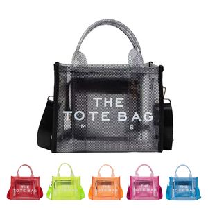 PVC Luxury Designer Snapshot Beach Tote Bag Man Vacation Burlon Womens Mens Shopper Clutch Bags Cross Body Shoulder City Fashion Clear Travel Semester Trunk Bags