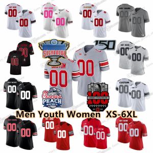 S-6XL College Ohio State Buckeyes Fußballtrikots Sawyer Ewers Stroud Wilson Fields George Chambers Elliott Dobbins Harrison Jr. Custom You