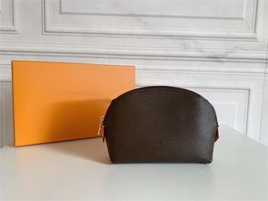5A Designer Classic Women Makeup Bag Toiletry Cosmetics Pouch Make Up Travel Leather Zipper Coin Purses Clutch Bag