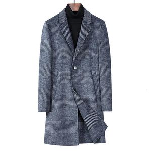 Mäns trenchrockar 2023 Largesize Fashion Wool Sai Business Korean version av trenden Casual 100 Fit British Style Overcoat 231023