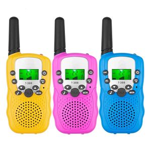 Walkie Talkie 2PCS Mini Kids Walkie Talkie Handheld Transceiver 6km Receiver双方向ラジオワークシーラジオコムニカドールおもちゃ少年少女231025
