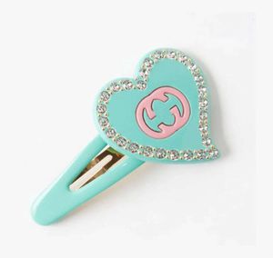 Barrettes Luxury letters brand hair clips barrettes for women girls sweet cute letter blue shining crystal bling diamond BB hairclips pins jewelry accessories