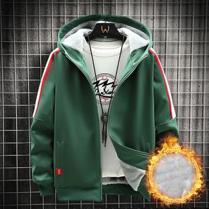 Herren-Kapuzenpullover, Sweatshirts, Fleece-gefütterter Kapuzenpullover, warme Jacke, lässige Wintermäntel mit Reißverschluss, einfarbige Kapuzenjacken für Oberbekleidung, Sweatshirt 231024