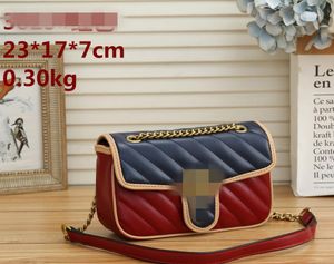 2023 Designer Luxury Handväskor äkta läder Kvinnors mångsidiga pendlare Messenger väskor Party Evening Make Up Shoulder Crossbody Bag Lady AY