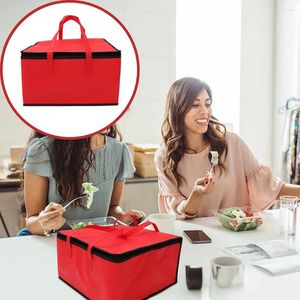 Louça eco saco sacos de isolamento viagem descartável ir recipientes pizza folha de alumínio take-out isolado