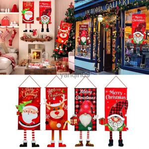 Juldekorationer Julverch Door Banner hängande Merry Christmas Home Christmas Ornament Jul Tree Decoration Navidad 2024 HKD231024