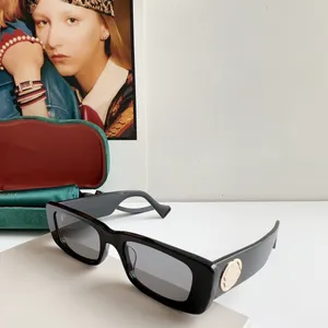 Occhiali da sole firmati di lusso Piccoli vintage Donna Uomo Acetato Rettangolo Quadrato Moda Elegante Occhiali da sole di alta qualità Tonalità Lentes De Sol 0516