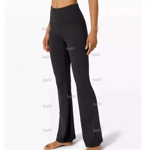 Yoga Lululemens Womens Leggings Calças Mulheres Comprimento Total Skinny Flare 5 Cores Disponíveis Cintura Elástica Designer Clothes876