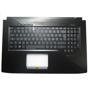 Laptop PalmrestKeyboard Para ASUS GL703VD-1B Novo Preto Com Retroiluminado Sem Touchpad FR Francês 90NB0GM2-R31FR0 V170146DK1