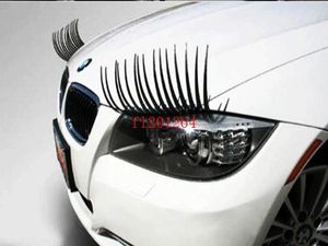 Svart 3D -bilögonfransar Bil Eye Lashes Auto 3D Eyelash 3D Logo Sticker 200pcs100Pairs 290N ZZ