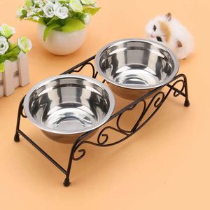 Dog Bowls Feeders Stainless Steel Dog Bowl Pet Feeding Bowls for Cats or Drinking Fountain Dog Feeding Feeder Water Container Food Dogs Feeder 231023