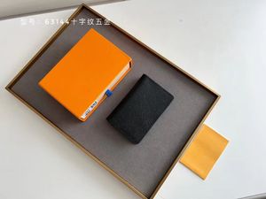 Wielokolorowa luksusowa designerska torebka Damska krótka składana portfel Moda Krótki portfel Klasyczny portfel z torbą na kartę dostarczoną do pudełka M63144
