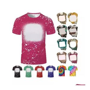 Other Festive Party Supplies Factory Wholesale 2T-5Xl Bleached T-Shirts Sublimation Blanks Custom Logo For Diy Printing Kids Adts Dhptw