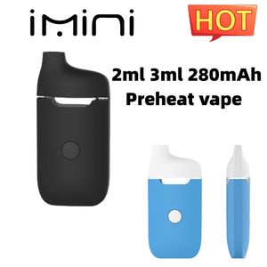 Penne Vape usa e getta a 5 colori 2ml 3ml Dispositivo ricaricabile vuoto Olio denso 280mAh Batteria Ecig Kit Pods serbatoio visivo Dispositivo di preriscaldamento Vape all'ingrosso con pulsante