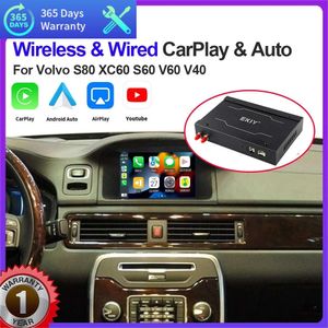 Ny bil trådlös Apple CarPlay Android Auto Module Car AI Box för Volvo XC60 XC70 S60 S80 V60 V70 V40 2011-2019 Mirror Link Decoder