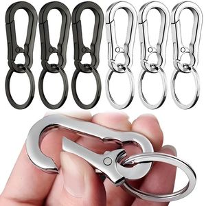 Carabiners 135pcs Metal Kabak Tokası Key Zincir Tırmanma Kanca Araba Anahtarı Güçlü Carabiner Şeke Anahtar Aksesuarları Vintage Anahtar Zinciri 231024