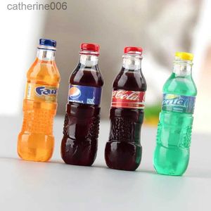 Other Toys 8Pcs Mini Soda Bottles For BJD Dolls Pretend Play Toy Decoration Doll AccessoryL231024