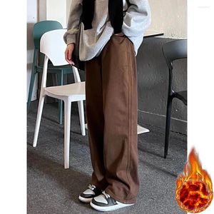 Jeans da donna kaki invernali larghi giapponesi Y2k anni '90 pantaloni vintage da donna in denim a vita alta pantaloni cargo Kpop Trashy Dongdaemun
