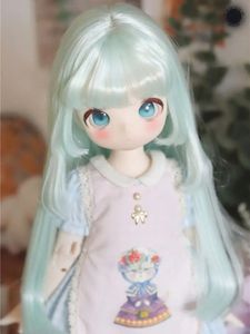 Dolls BJD Doll lämplig för 13 14 16 Storlek BJD Söt päronblommor Sideburns Qi Bangs Tillbehör 231024