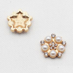 Andere Blume Legierung Perle Wasser Diamant Schnalle Platte DIY Kleidung Telefon Fall Grußkarte Schleife Haarschmuck Dekoration Drop Deliv Dhlrx