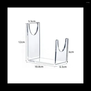 Takı Torbaları 2 PCS Akrilik Stand shofar Clear Sword Tutucu Sağlam Boynuz Noel Ev Ofis Dekoru