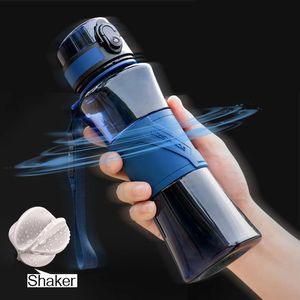 Tumblers Water Bottle Protein Shaker Creative 6 Colors Sport Camp Tour Gym Min dryck 350500 ml Portable Plastic Drinkware A GRATIS 231023