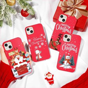 Case di telefonia cellulare Case di cervo di Natale cargo per iPhone 14 15 13 12 Mini 11 Pro SE 2020 2022 8 7 Plus XR XS MAX 6 6S TPU Soft TPU Fundascoquel231024