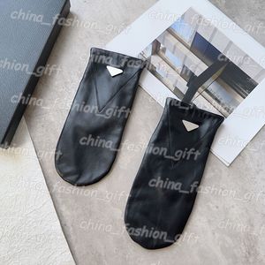 Дизайнерские перчатки женские зимние перчатки теплые кожаные варежки с карманом модные роскошные мужские перчатки пять пальцев сенсорный экран