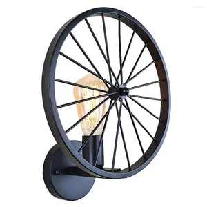 Lampy ścienne Wheel Vintage Retro Loft Lampa Sconce Industrial Suil Light