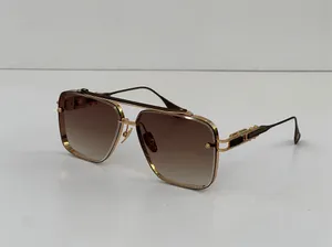 المصمم الفاخر نظارة شمسية للنساء رجال بلا إطار خمر مربع مربع أزياء المعادن 18K الذهب عالي الجودة نظارات الشمس