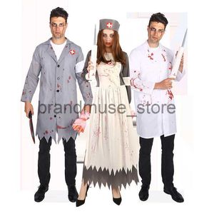 Theme Costume Halloween costumes bloody doctors and nurses play costumes ghost house Ghost Festival Party festival supplies J231024