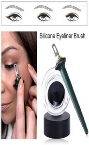 Eyeliner 1 Set Kılavuzu Araçlar Kolay Noskip Jel Yeniden Kullanılabilir Silikon Fırça Titrek Eller İçin Başlatıcı Makeup3393785