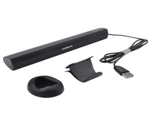 Portabla högtalare Ikanoo för bärbar dator Subwoofer Stereo Soundbar kompatibel med Noteook PC TV Small and Wired Mini Sound Barblack3242620