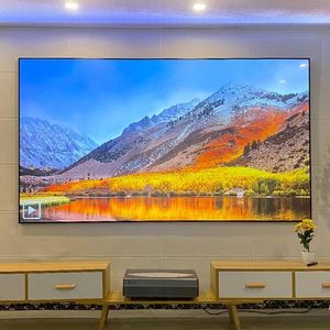 120" T-prism UST 16:9 Alr Projection Screen Fixed Frame Projector Screen Ultra Short Throw Laser Projector Screen