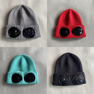 Goggles Beanies Designer Sticked Winter Hats Skull Caps Outdoor Chunky Ribbed Uniesex Winter Beanie Black Grey Designer Bonnet For Woman HJ02
