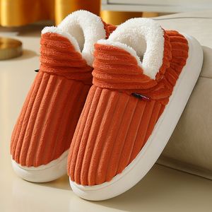 All inclusive heel cotton shoes winter suede platform women's indoor household thermal sleeve cotton shoes