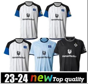 2023 24 Koszulki piłkarskie Hamburger SV Vagnoman Onana Leibold Reis Kittel Glatzel Duziak 2023 2024 HSV Men Men Kit Kit Football Shirts66666