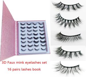 Buch über Nerzwimpern Direkt ab Werk Nerzwimpern Seidenwimpern 3D-Wimpern aus Nerzwimpern 25 mm 16 Paar Wimpern Buch Dicke lange Wimpern Eyelas9788718