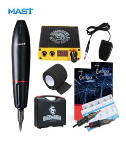Professional Tattoo Pen Kit Rotary Motor Box Cartridge Needles Tips Tattoo Artist Kits Body Arts Supplies T2006091590544