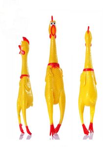 Funny Dog Toys Rooster Crows Attract Puppy Dog and Cat Pet Squeak Toys Screaming Rubber Chicken 17cn 6654321