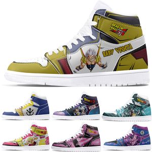 Nuove scarpe personalizzate 1s Scarpe fai da te Scarpe da basket smorzamento Uomo 1 Donna 1 Hsome Anime Personaggio personalizzato Scarpe sportive Scarpe da esterno