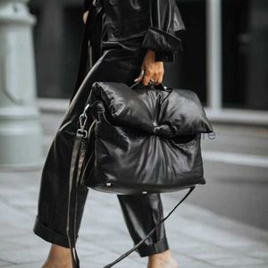 Torby na ramię designerskie marki wyściełane kobiety torebki w dół bawełny crossbody luksusowy pu skórzana torba komunikatorka 2023