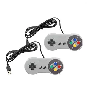 Oyun Denetleyicileri 50 PCS USB Denetleyici Oyun Joystick s-NES PAD Windows PC M-AC Bilgisayar için Gamepad